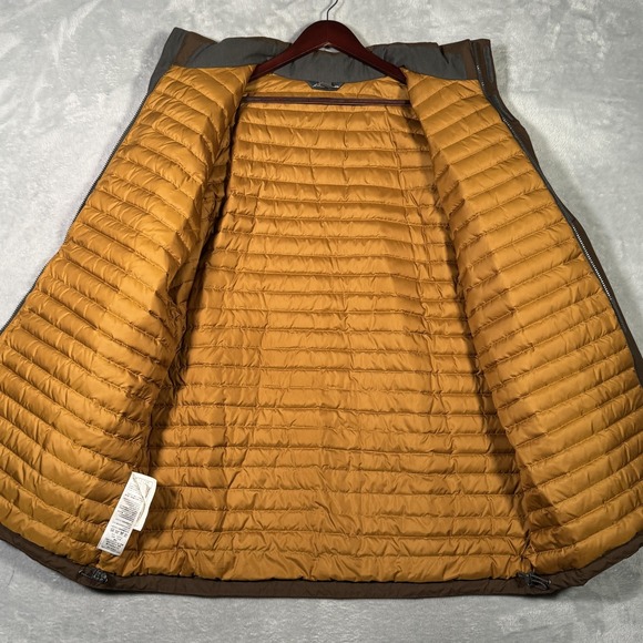 Eddie Bauer‎ Jacket Mens XL Brown EB700 Down Parka Zip Pockets Ripstop *NO HOOD - Picture 5 of 14